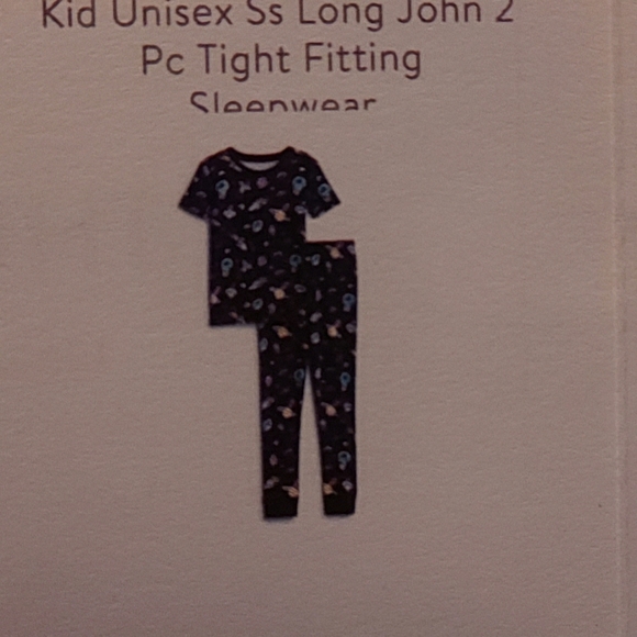 Rumi + Ryder Kid sleepwear, 2pc, space theme - Picture 3 of 3